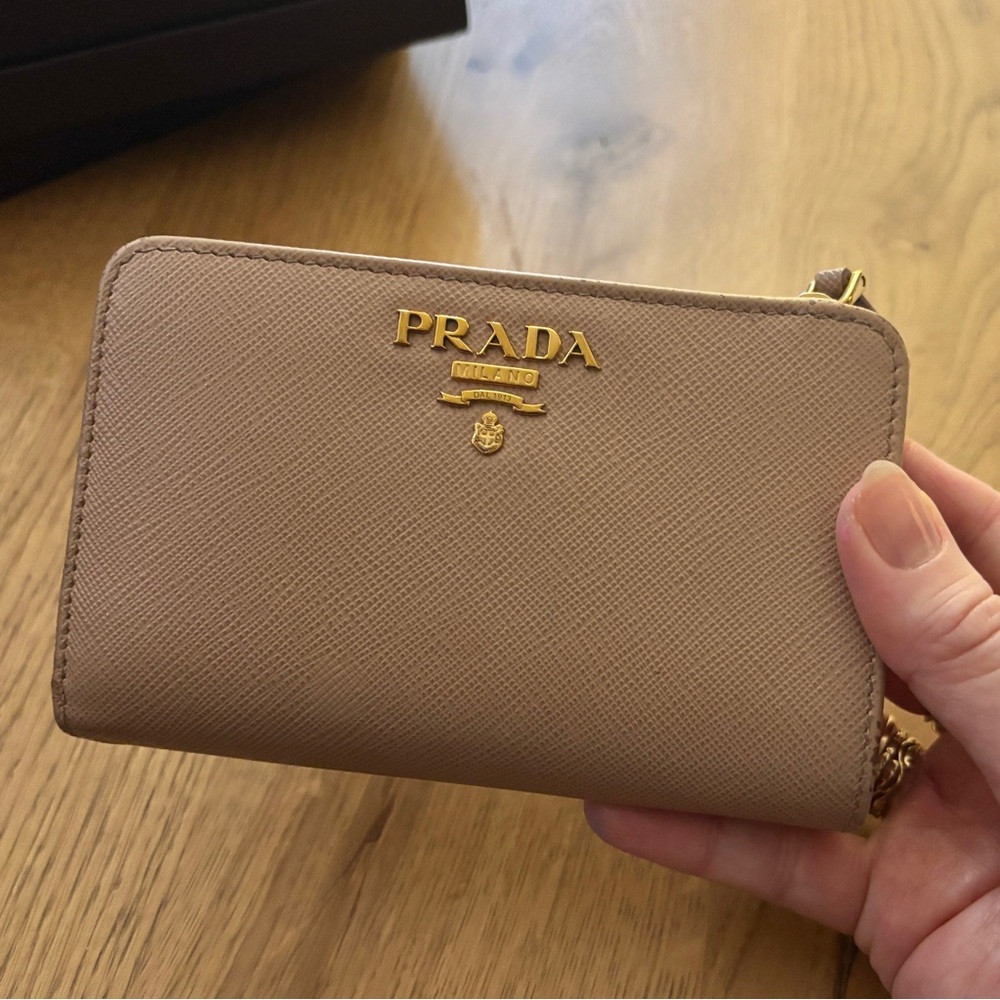 Authentic Small Saffiano Leather Prada Wallet